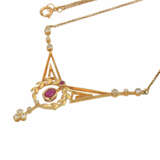 Collier mit Rubinen und Diamanten - photo 4