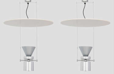 Paar Piano-Design-Deckenlampen "Le Perroquet" von iGuzzini