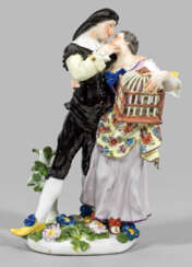 Meissen Figurengruppe "Scaramuz und Columbine"