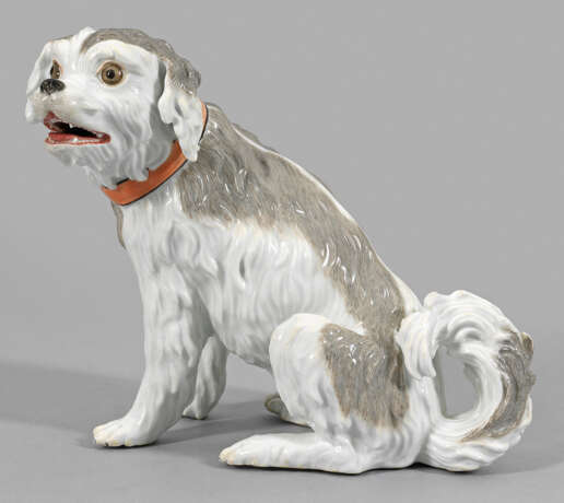 Frühe Meissen Tierfigur "Bologneser Hund" - Foto 1