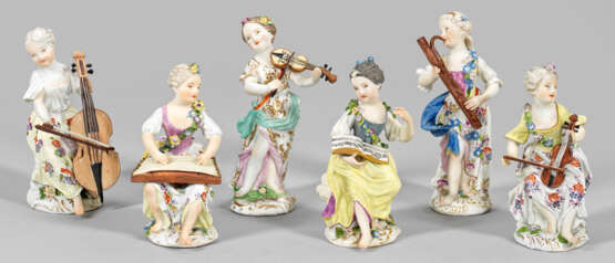 Sammlung von sechs Meissen Figuren aus der "Mädchenkapelle" - Foto 1