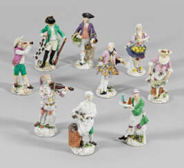 Sammlung von 18 Meissen-Figuren