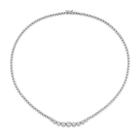 Platin Brillantcollier von zusammen über 5 Carat - photo 1