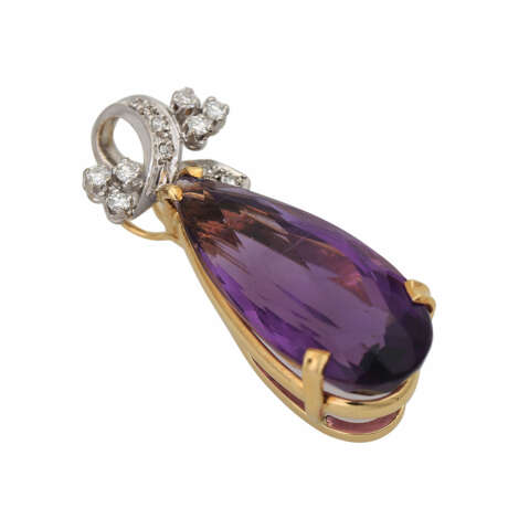 Anhänger mit 1 Amethyst, - photo 3