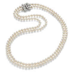 Opera Perlenkette «Königin der Juwelen» mit Diamanten