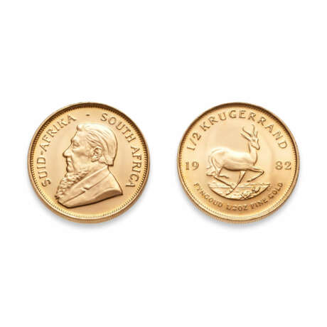Zwei südafrikanische Goldmünzen - Foto 1