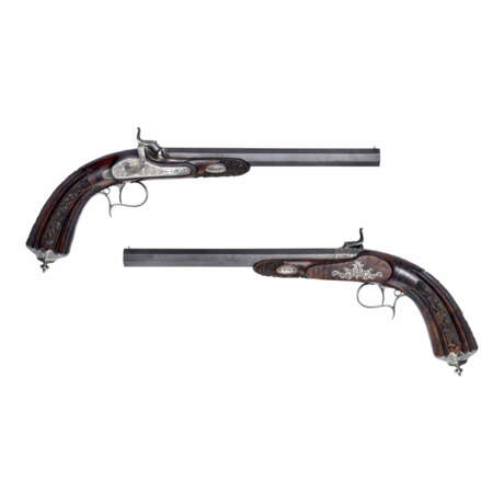Paar Duellpistolen in Schatulle - photo 2