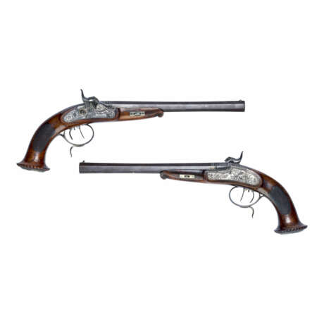 Paar Duellpistolen mit Stecherabzug - фото 1