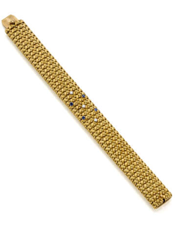 ILLARIO | Yellow gold band bracelet accented with… - Foto 2