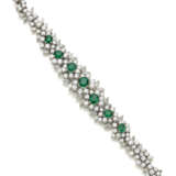 FRASCAROLO | Diamond and emerald platinum bracelet… - фото 2
