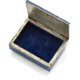 Lapis lazuli and silver box with an oval micromosa… - photo 2