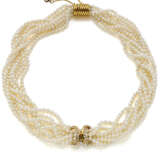 CARTIER | Multi strand pearl necklace with yellow… - фото 1