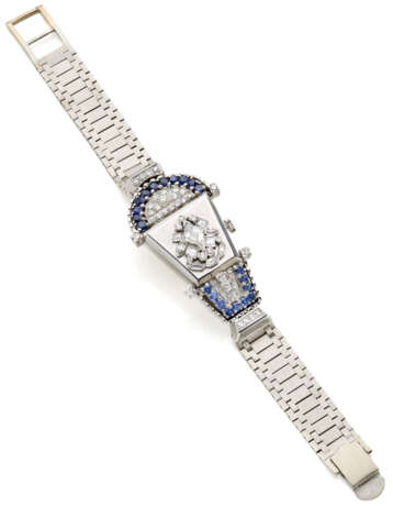 ADAMS | Platinum, gold and metal lady's wristwatch… - фото 2