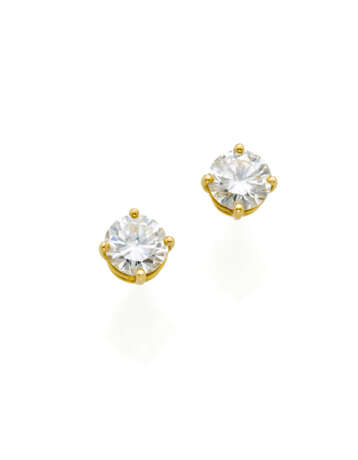 Round ct. 1.15 circa and ct. 1.20 circa diamond ye… - Foto 1