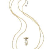 Seed pearl graduated necklace with a cm 2.40 circa… - photo 2