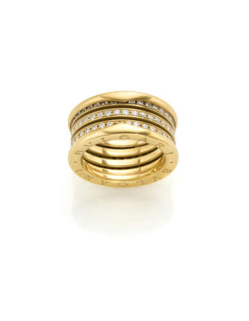 BULGARI | Diamond and yellow gold B0 ring, size 15… - photo 1