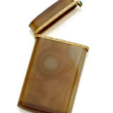 Agate and yellow gold card holder accented with ca… - Foto 2
