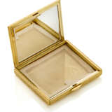 Yellow chiseled gold rectangular compact case with… - Foto 2