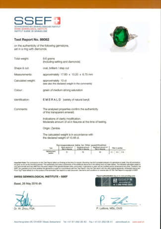 VERONESI | Cushion shape ct. 10.00 circa emerald a… - Foto 2