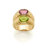 BULGARI | Pink tourmaline and peridot yellow gold… - photo 1