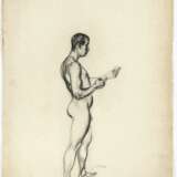 Franz von Stuck. Studie eines stehenden Mannes nach rechts - фото 1