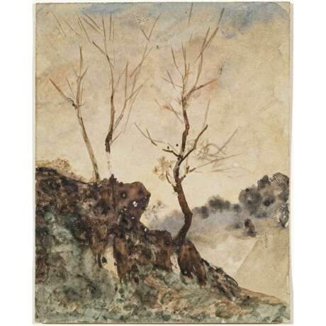 Henri Joseph Harpignies. Bäume in Landschaft - фото 1