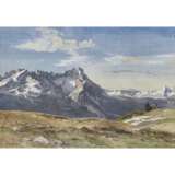 Edward Harrison Compton. Blick auf Alpspitze, Zugspitze und Waxenstein - фото 1