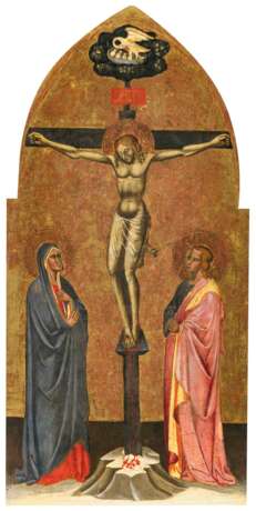 Italienische Schule (Toskana) 2. Hälfte 14. Jh.. Christus am Kreuz - photo 1