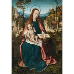 Meister von Frankfurt, zugeschrieben. Maria mit Kind