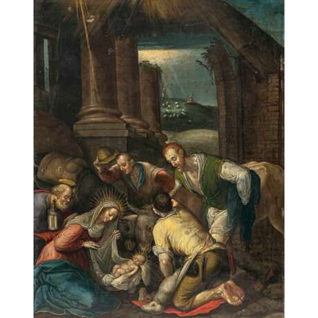 Jacopo Bassano, eigentlich da Ponte, Nachfolge. Die Anbetung der Hirten - фото 1