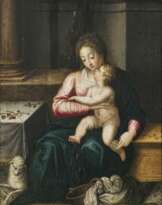 Hans Rottenhammer, zugeschrieben. Maria mit Kind und dem Lamm