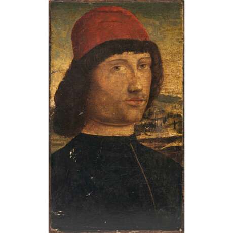 Florenz im Stil des ausgehenden 15. Jhs.. Junger Mann mit roter Mütze - photo 1