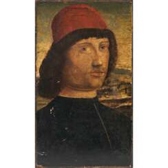 Florenz im Stil des ausgehenden 15. Jhs.. Junger Mann mit roter Mütze