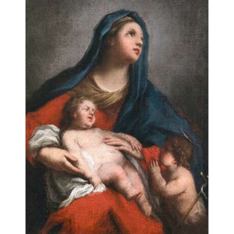 Unbekannt 18. Jh.. Maria mit Jesuskind und dem Johannesknaben - фото 1
