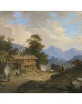 Matthias Rudolph Toma. Gebirgslandschaft mit Bauernhof