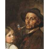 Franz von Defregger. Tiroler Bauer mit Kind - Foto 1