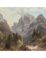 Edward Theodore Compton. Blick vom Val Brenta auf die Dolomiten