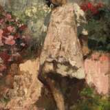 Vincenzo Irolli. Stehendes Mädchen, umgeben von Blumen - Foto 1