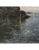 Bartolommeo Giuliano. Badende vor der felsigen Küste