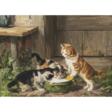 Julius Adam d. J.. Drei Kätzchen am Milchtopf - Auktionsarchiv