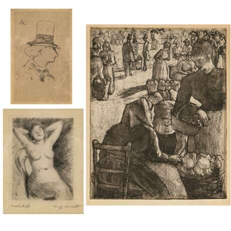 Camille Pissarro. Marché aux légumes à Pontoise. 1891 - Foto 1