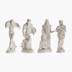 Vier Figuren aus dem "Amberger Hochzeitszug",