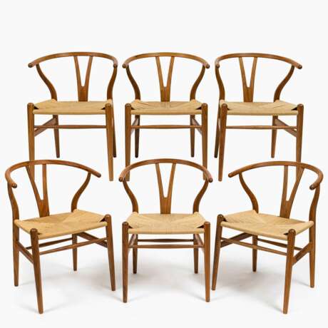 Sechs Armlehnstühle CH 24 (Wishbone chairs) - фото 1