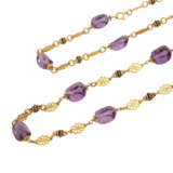 Lange Gliederkette mit Amethysten, - фото 4