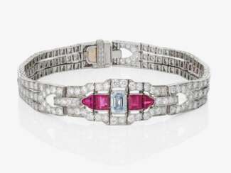 Armband mit Rubinen und Diamanten