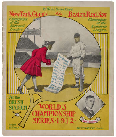 1912 WORLD SERIES PROGRAM AT NEW YORK - photo 1