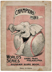 1913 WORLD SERIES PROGRAM AT PHILADELPHIA (GAME #4 AT PHILADELPHIA)