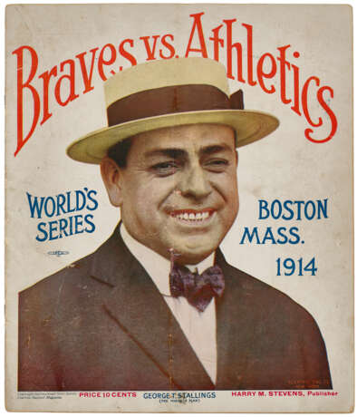 1914 WORLD SERIES PROGRAM AT BOSTON (GAME #3) - photo 1