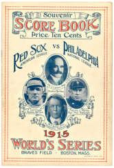 1915 WORLD SERIES PROGRAM AT BOSTON (GAME #4 AT BOSTON)(BABE RUTH'S FIRST WORLD SERIES)