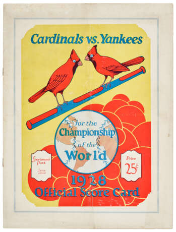 1928 WORLD SERIES PROGRAM (AT ST. LOUIS) - Foto 1